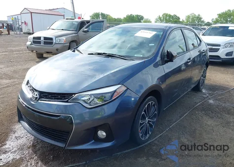 2016 Toyota Corolla S Plus из США, поврежденный, VIN 2T1BURHE3GC496154